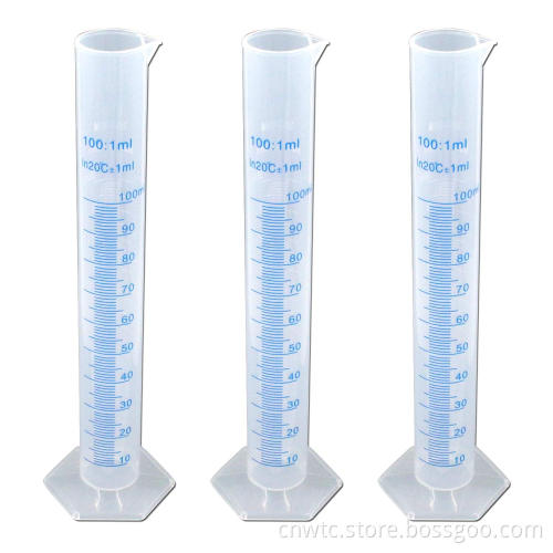 Lab Supplies: 50ml and 100ml PP Plastic Graduated Cylinders for Precise Measurements